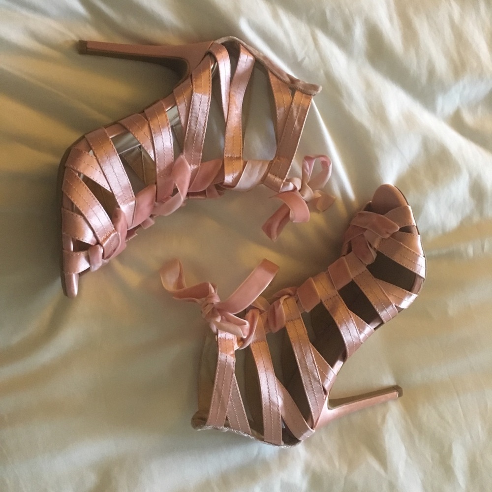 Baby pink heels